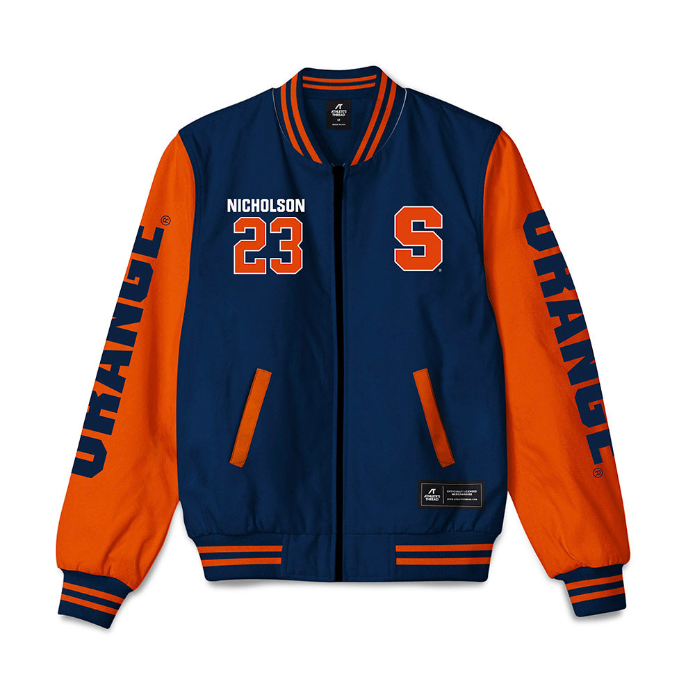 Syracuse - NCAA Women's Volleyball : Abigail Nicholson - Bomber Jacket-0