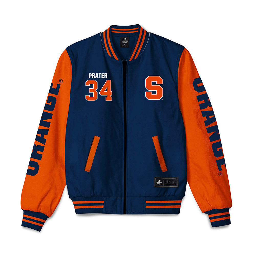 Syracuse - NCAA Football : Nate Prater - Bomber Jacket