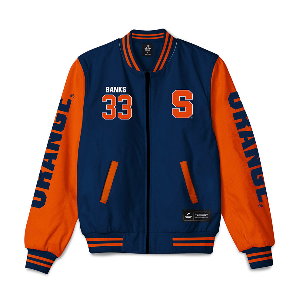 Syracuse - NCAA Men's Lacrosse : Liam Banks - Bomber Jacket-0
