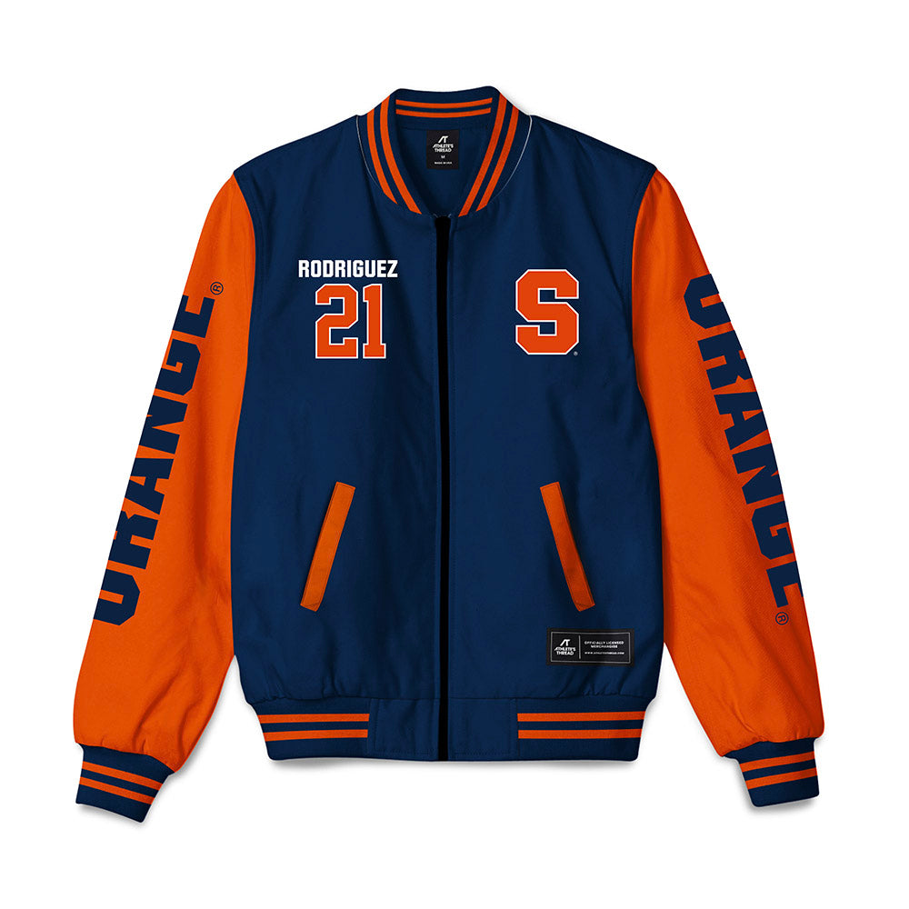 Syracuse - NCAA Women's Volleyball : Bella Rodriguez - Bomber Jacket-0