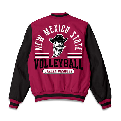 NMSU - NCAA Women's Volleyball : Jazlyn Vasquez - Bomber Jacket-1