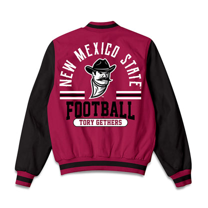 NMSU - NCAA Football : Tory Gethers - Bomber Jacket-1
