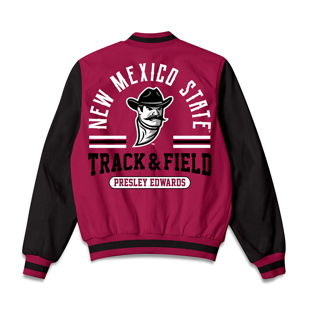 NMSU - NCAA Women's Track & Field : Presley Edwards - Bomber Jacket-1