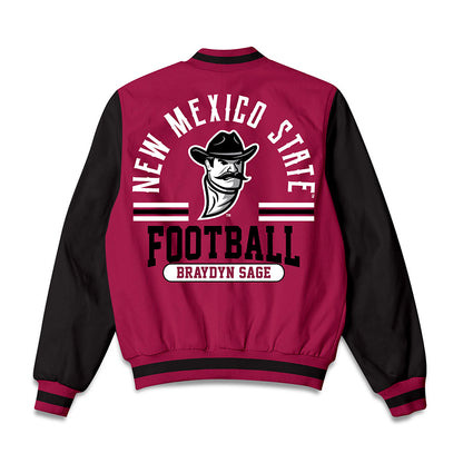 NMSU - NCAA Football : Braydyn Sage - Bomber Jacket-1