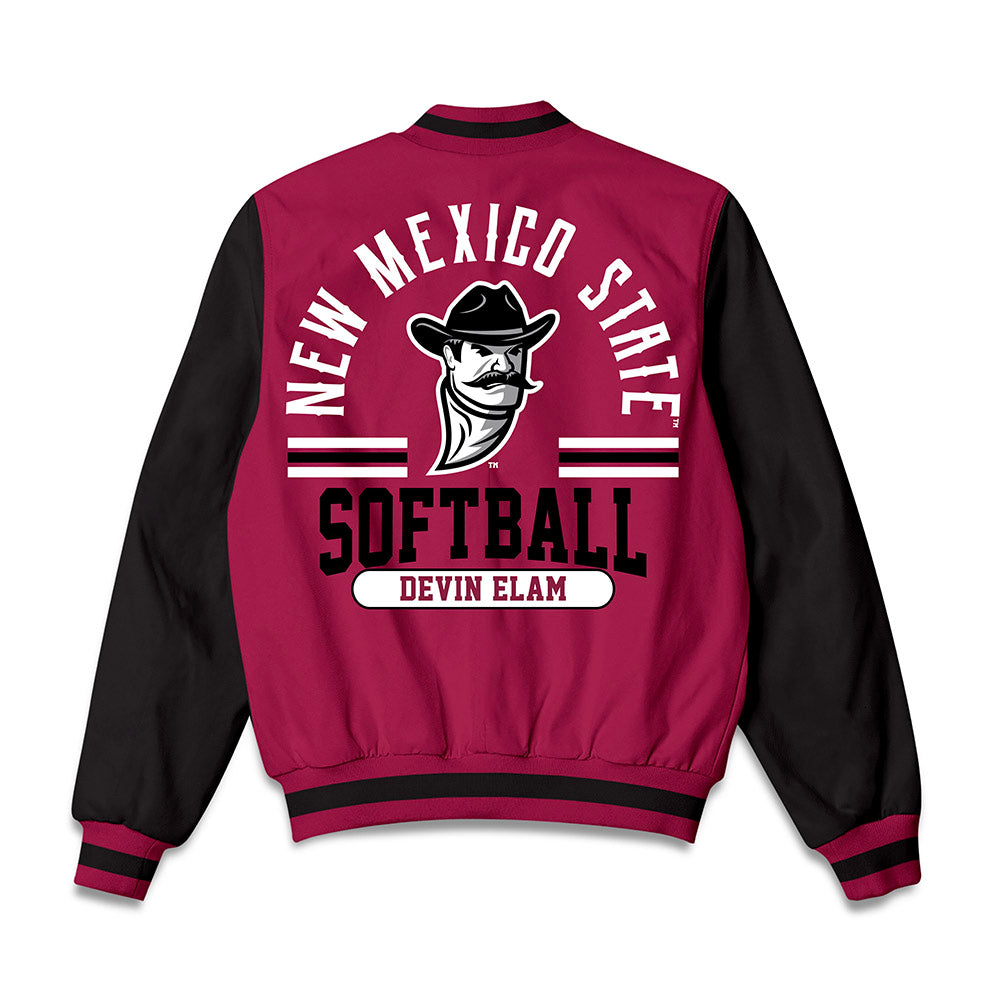 NMSU - NCAA Softball : Devin Elam - Bomber Jacket