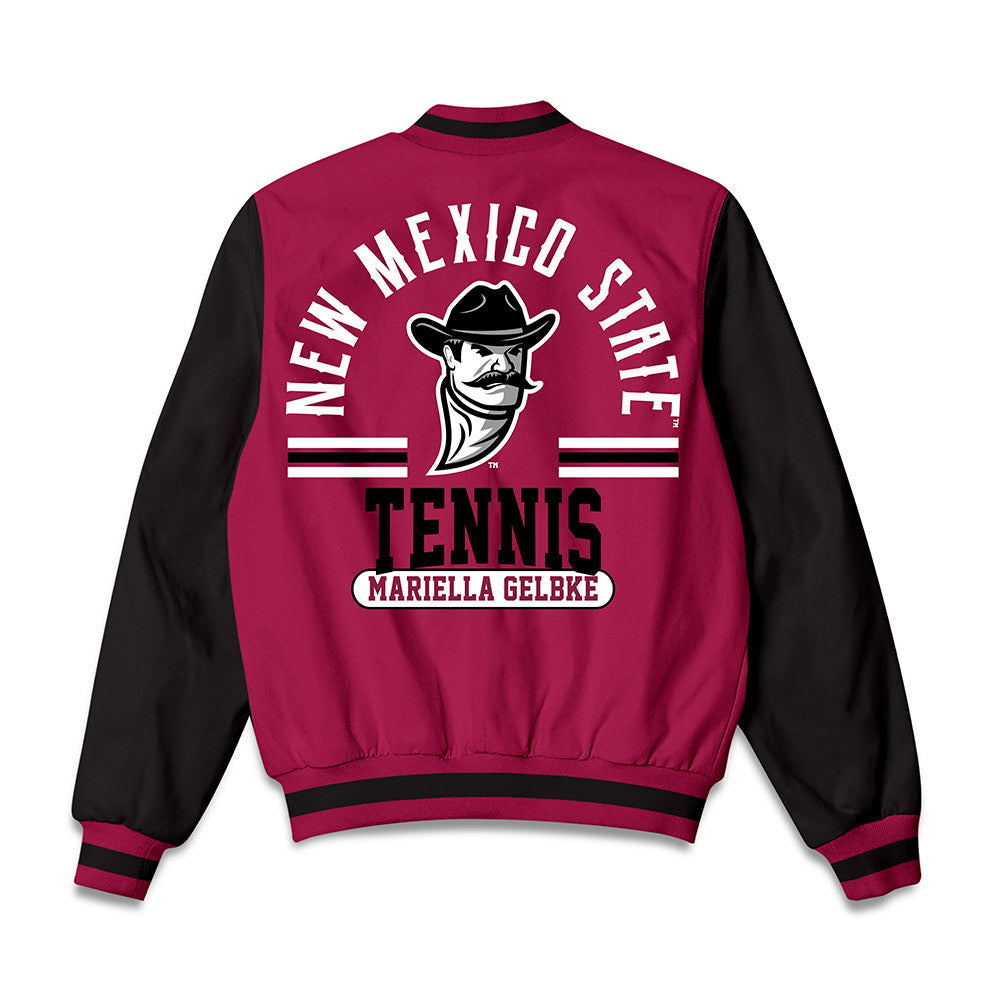 NMSU - NCAA Women's Tennis : Mariella Gelbke - Bomber Jacket-1