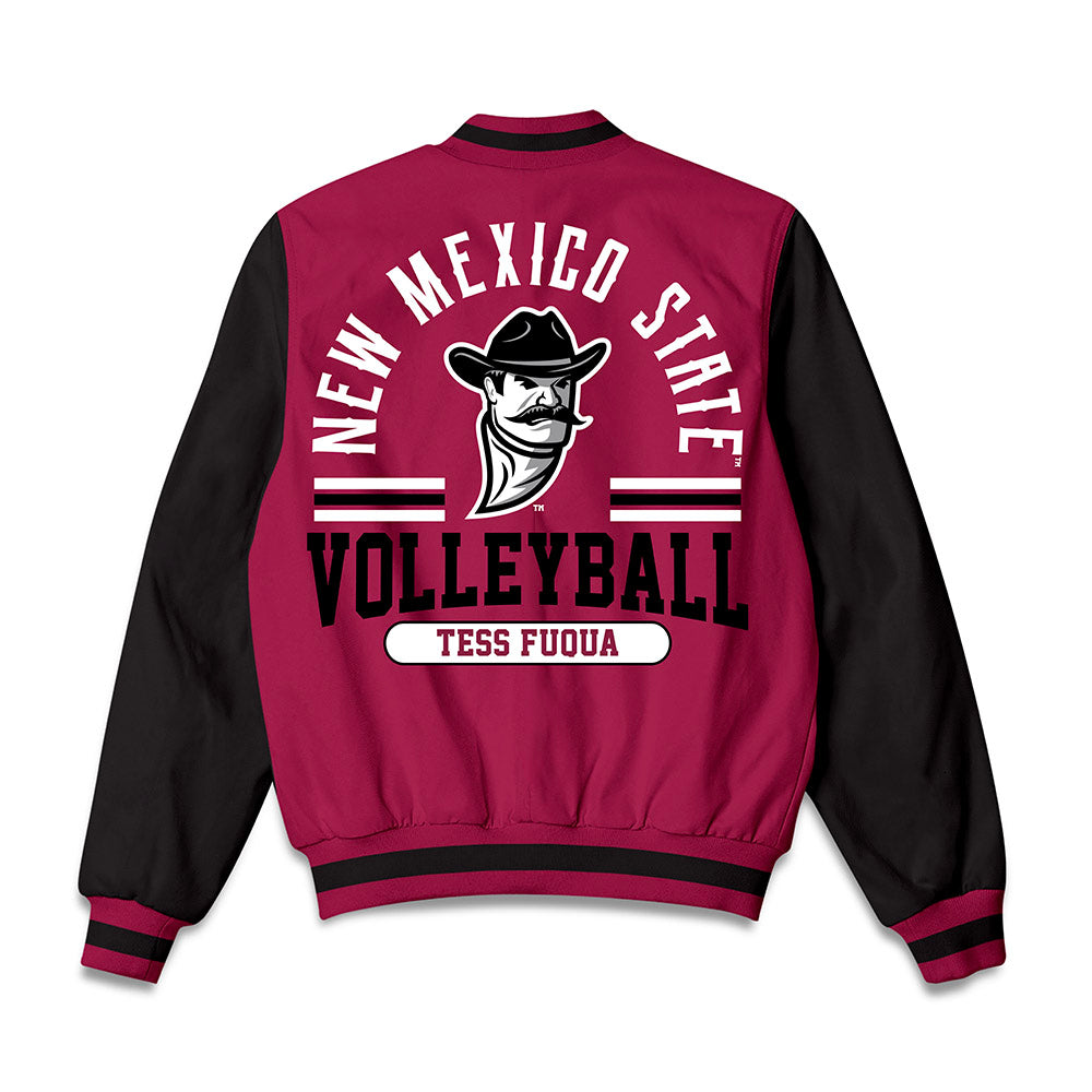 NMSU - NCAA Women's Volleyball : Tess Fuqua - Bomber Jacket-1