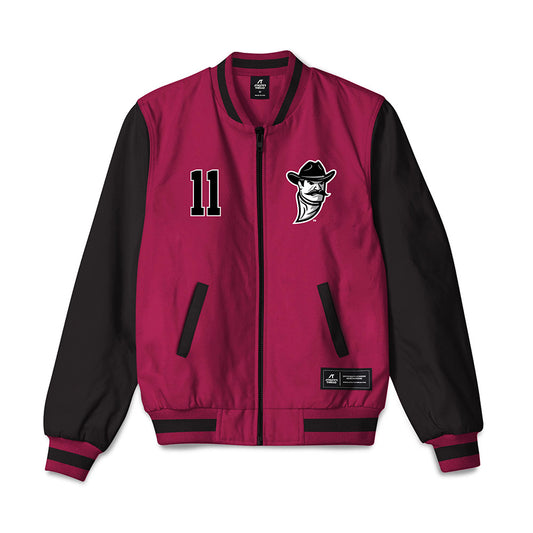 NMSU - NCAA Softball : Jade Valladares - Bomber Jacket-0