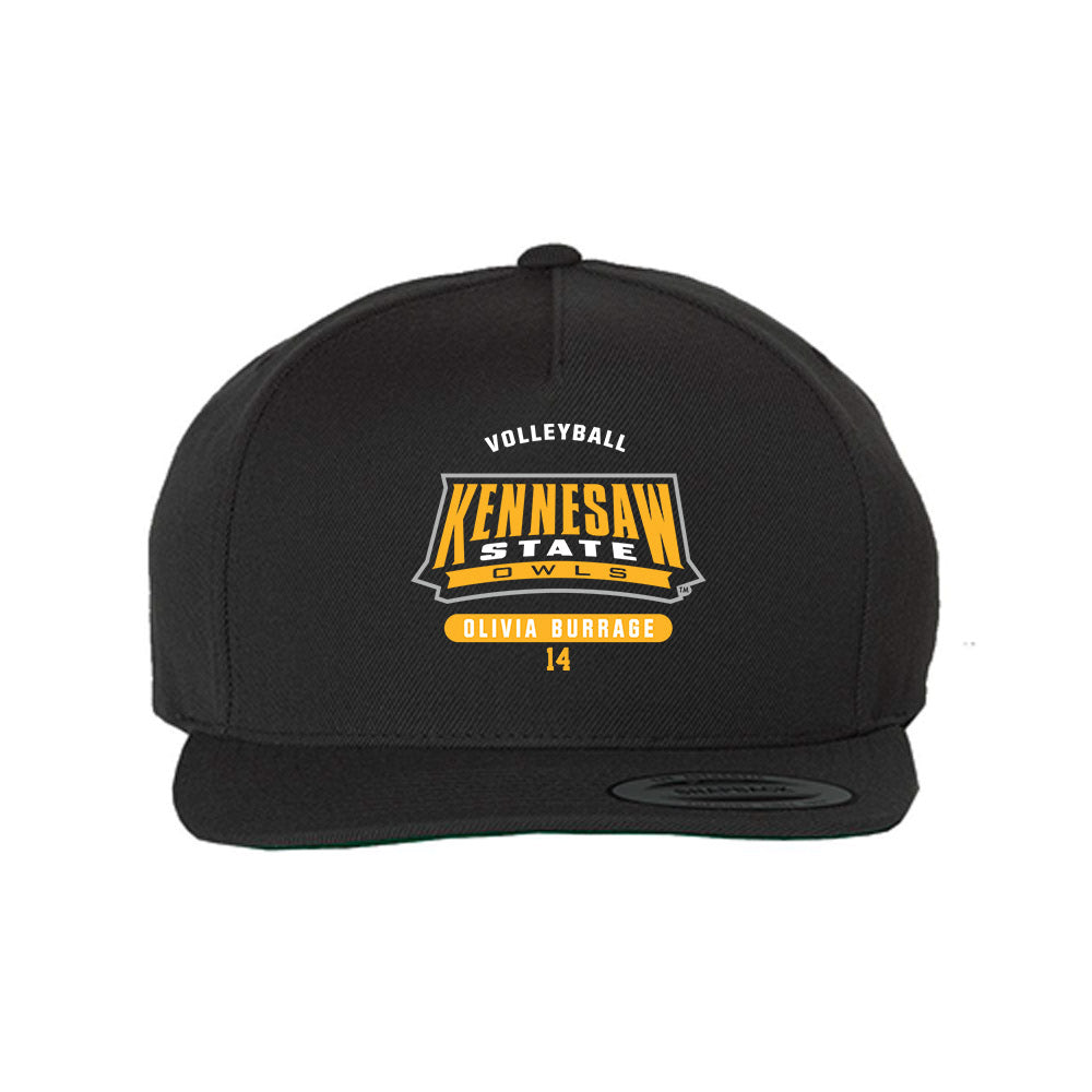 Kennesaw - NCAA Women's Volleyball : Olivia Burrage - Snapback Hat-0