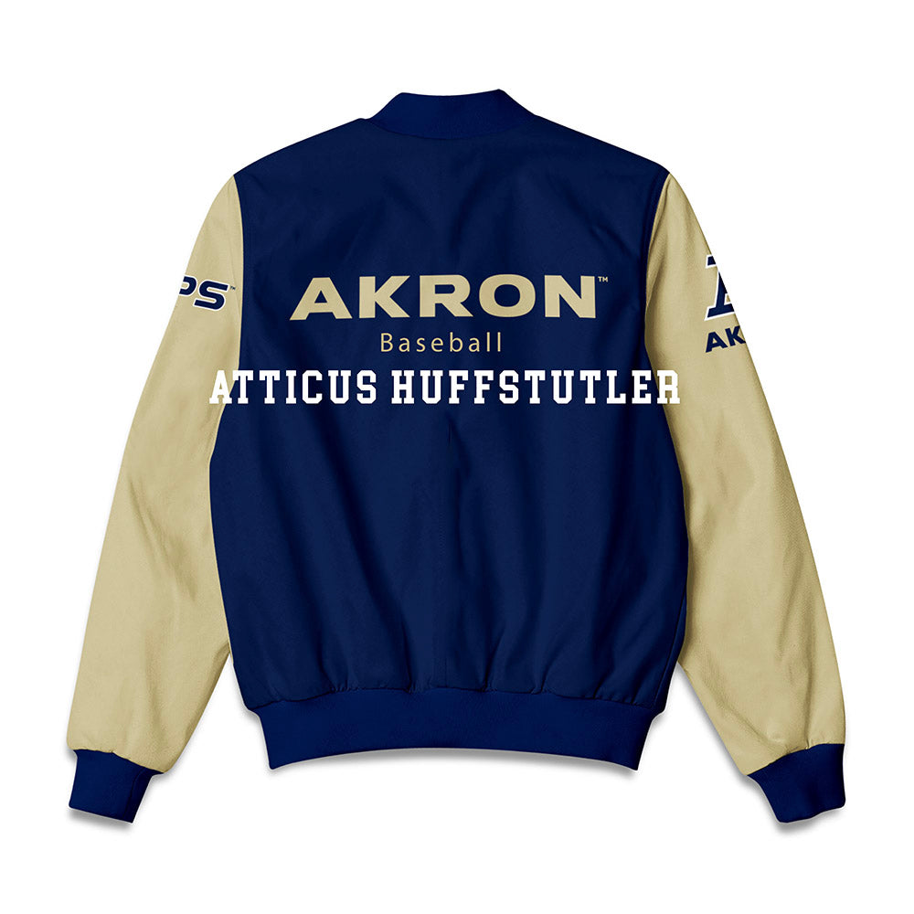 Akron - NCAA Baseball : Atticus Huffstutler - Bomber Jacket-1