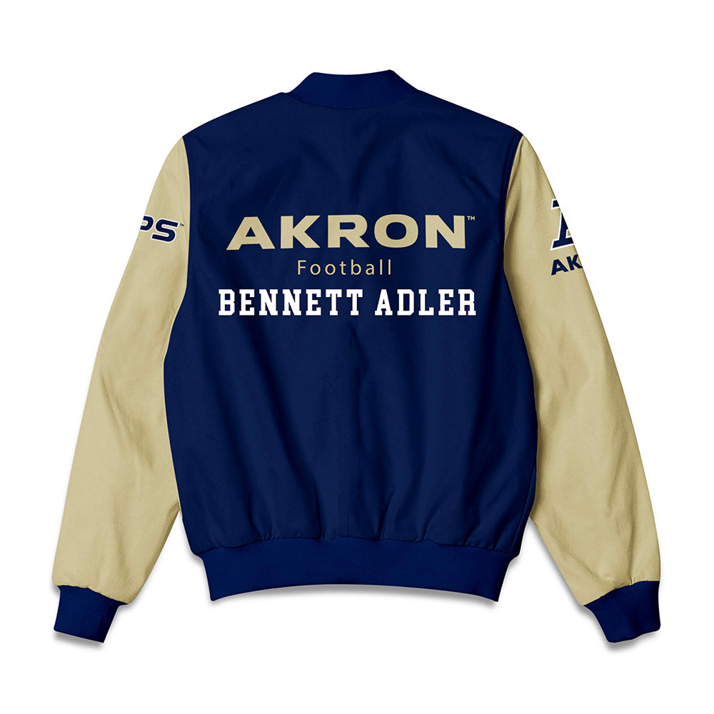 Akron - NCAA Football : Bennett Adler - Bomber Jacket