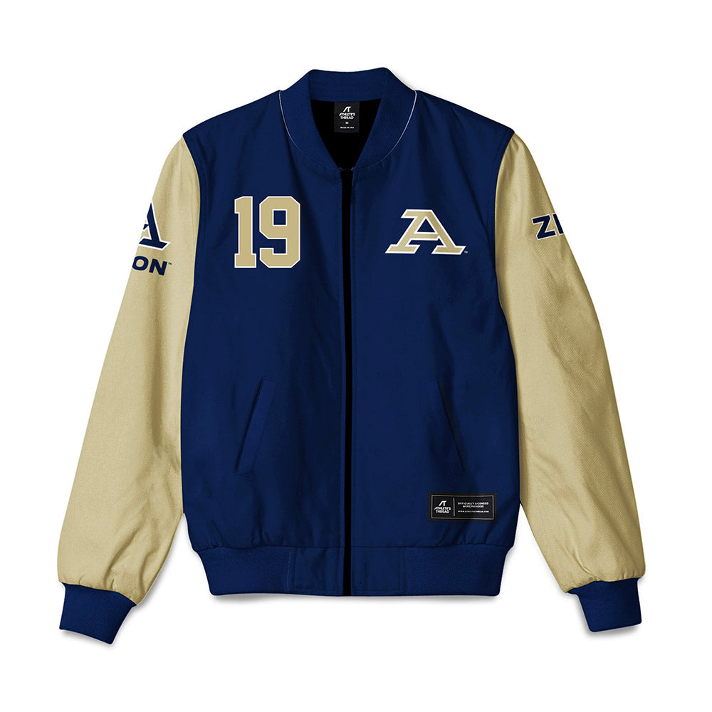 Akron - NCAA Football : adam samaha - Bomber Jacket-0