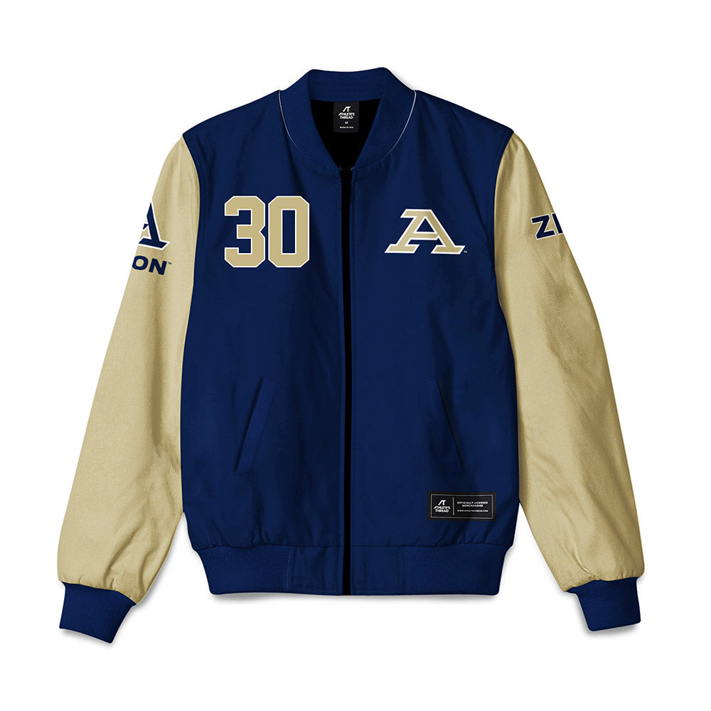 Akron - NCAA Baseball : Gabe Mathison - Bomber Jacket-0