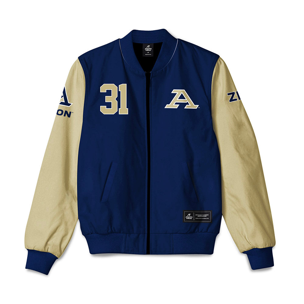 Akron - NCAA Baseball : Atticus Huffstutler - Bomber Jacket-0
