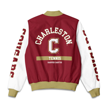 Charleston - NCAA Women's Tennis : Harper Santos - Bomber Jacket-1