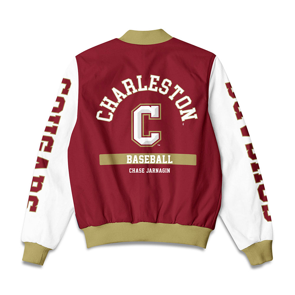 Charleston - NCAA Baseball : Chase Jarnagin - Bomber Jacket-1