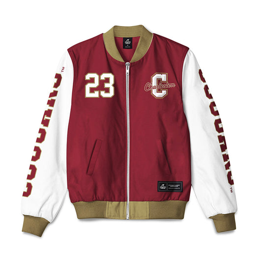 Charleston - NCAA Men's Basketball : Will Mortimore - Bomber Jacket-0