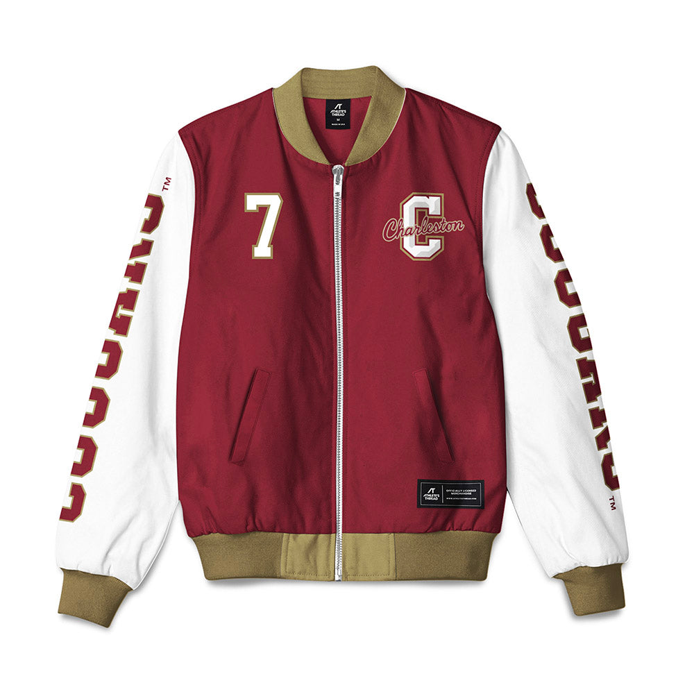 Charleston - NCAA Women's Soccer : Mary Martin Spinner - Bomber Jacket-0