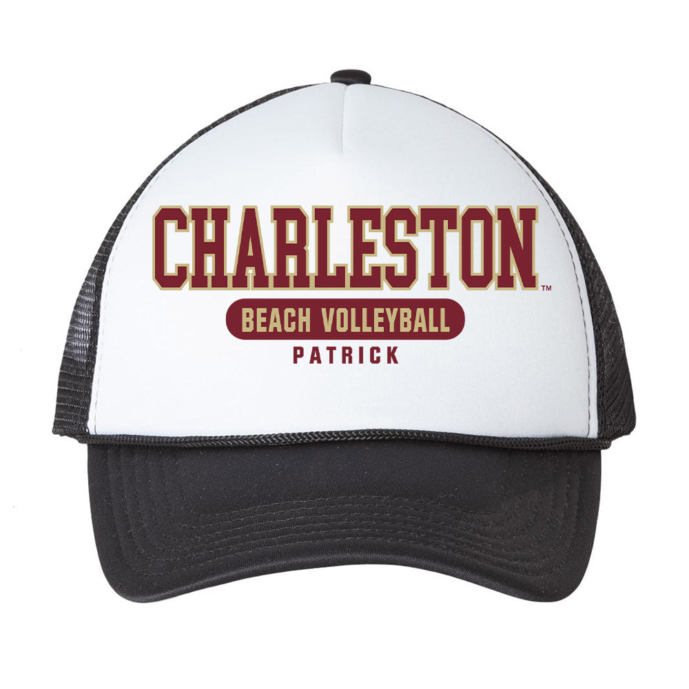 Charleston - NCAA Beach Volleyball : Jordan Patrick - Trucker Hat-0