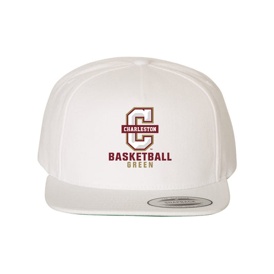 Charleston - NCAA Men's Basketball : Max Green - Snapback Hat-0