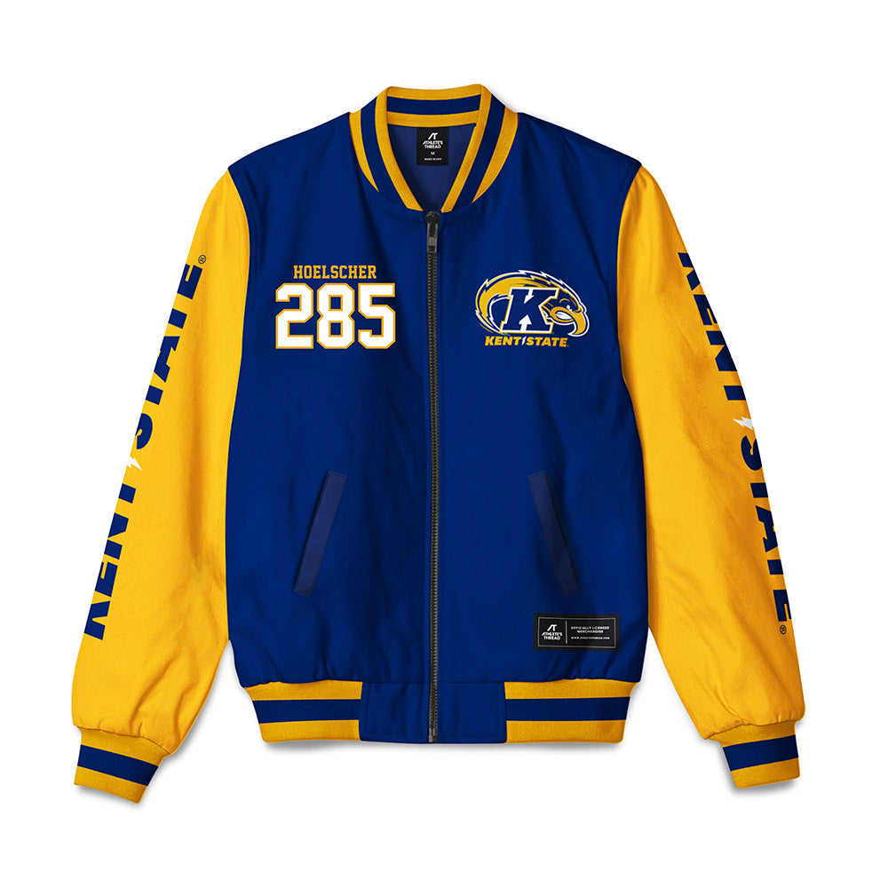 Kent State - NCAA Wrestling : Billy Hoelscher - Bomber Jacket-0