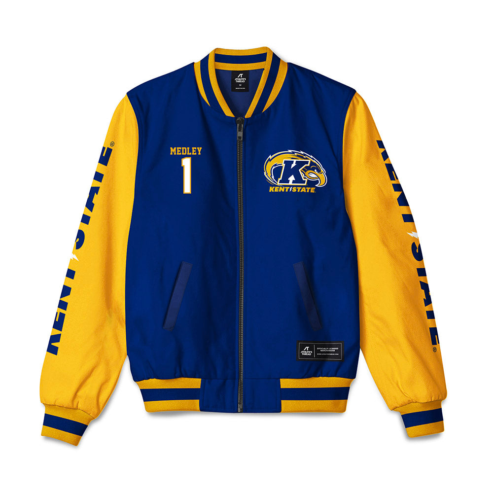 Kent State - NCAA Men's Basketball : Cian Medley - Bomber Jacket-0