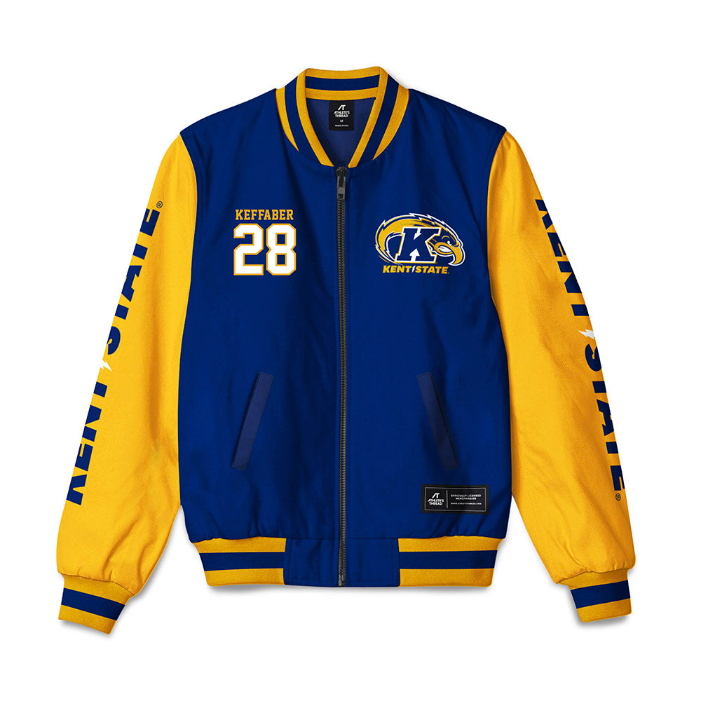 Kent State - NCAA Baseball : Grant Keffaber - Bomber Jacket-0
