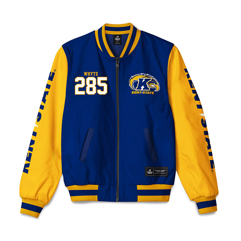 Kent State - NCAA Wrestling : Colin Whyte - Bomber Jacket-0