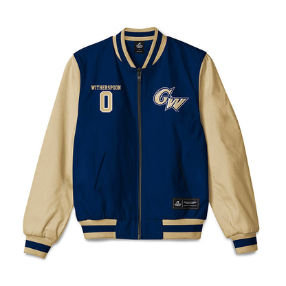GWU - NCAA Men's Basketball : Omari Witherspoon - Bomber Jacket-0