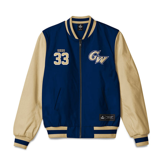 GWU - NCAA Baseball : Brandon Siegs - Bomber Jacket