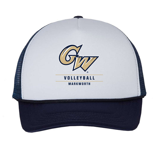 GWU - NCAA Women's Volleyball : Abby Markworth - Trucker Hat-0