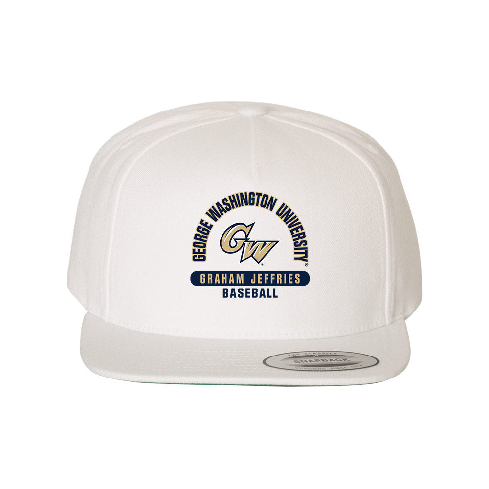 GWU - NCAA Baseball : Graham Jeffries - Snapback Hat-0
