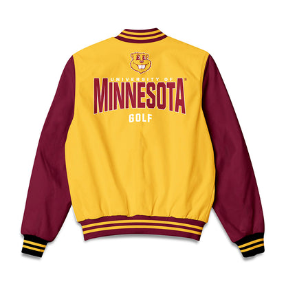 Minnesota - NCAA Women's Golf : Nicky Zoe Lautre - Bomber Jacket-1