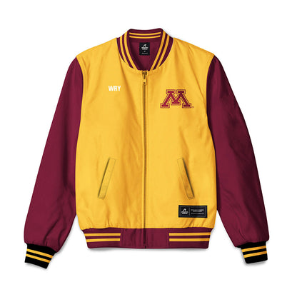 Minnesota - NCAA Women's Rowing : Peyton Wry - Bomber Jacket-0