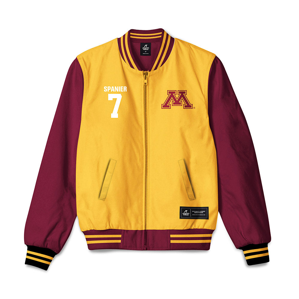 Minnesota - NCAA Baseball : Jack Spanier - Bomber Jacket-0