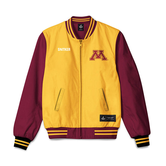 Minnesota - NCAA Men's Track & Field : Sam Snitker - Bomber Jacket-0