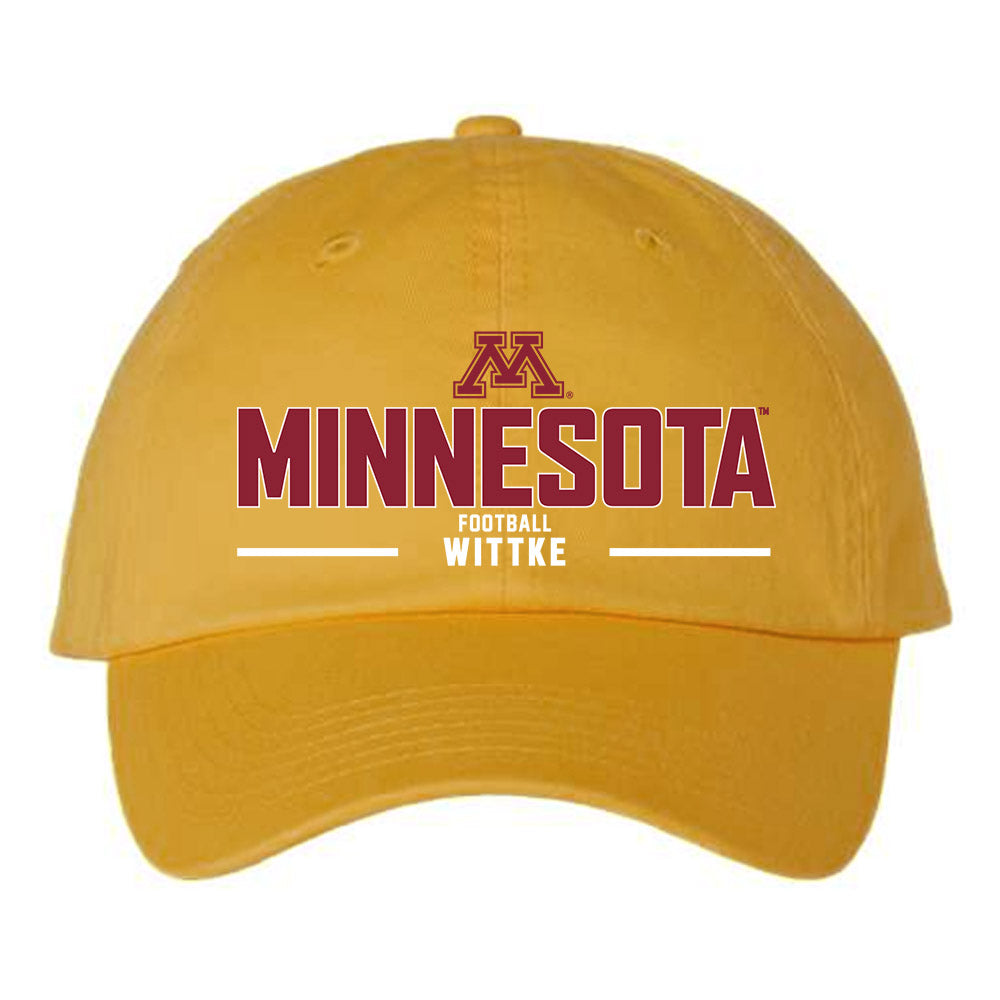 Minnesota - NCAA Football : Dylan Wittke - Dad Hat-0