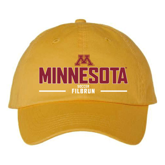 Minnesota - NCAA Women's Soccer : Emily Filbrun - Dad Hat-0