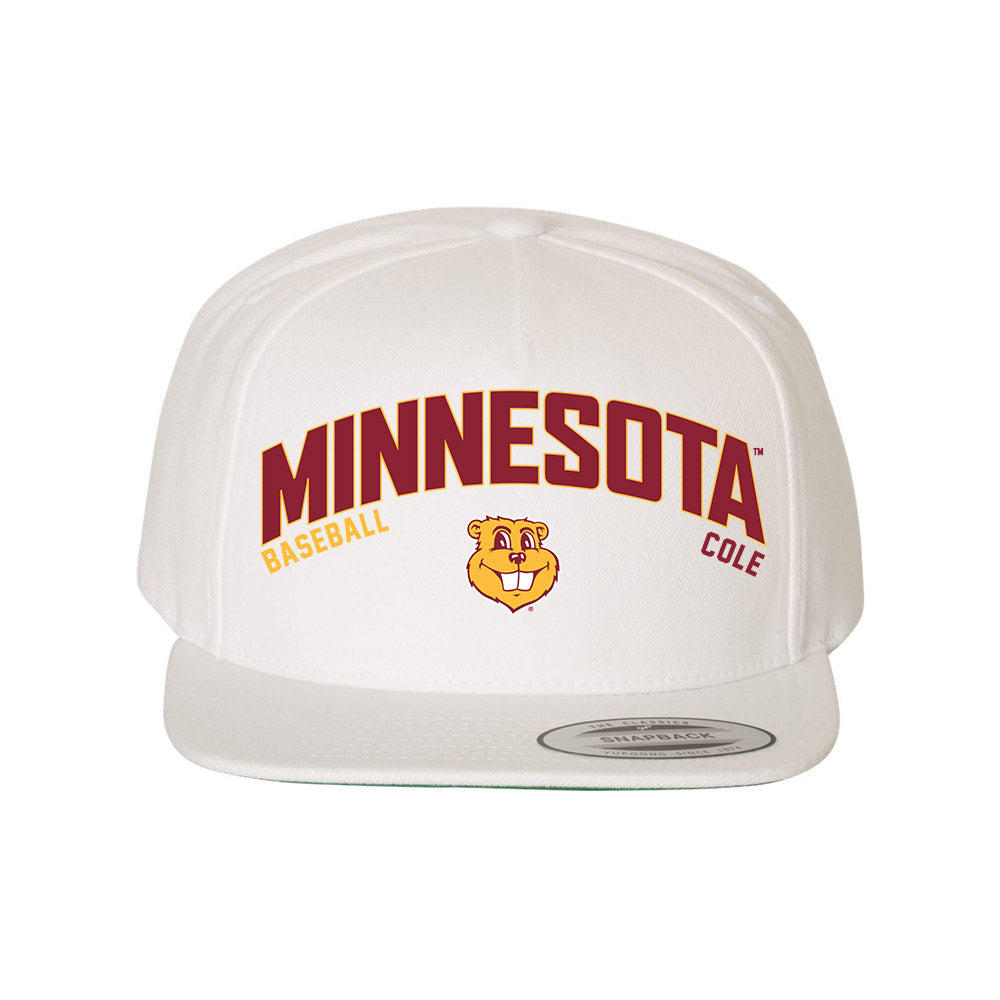 Minnesota - NCAA Baseball : Ethan Cole - Snapback Hat-0