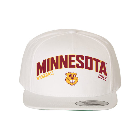 Minnesota - NCAA Baseball : Ethan Cole - Snapback Hat-0