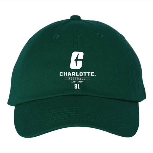 UNC Charlotte - NCAA Football : Jake Clemons - Dad Hat