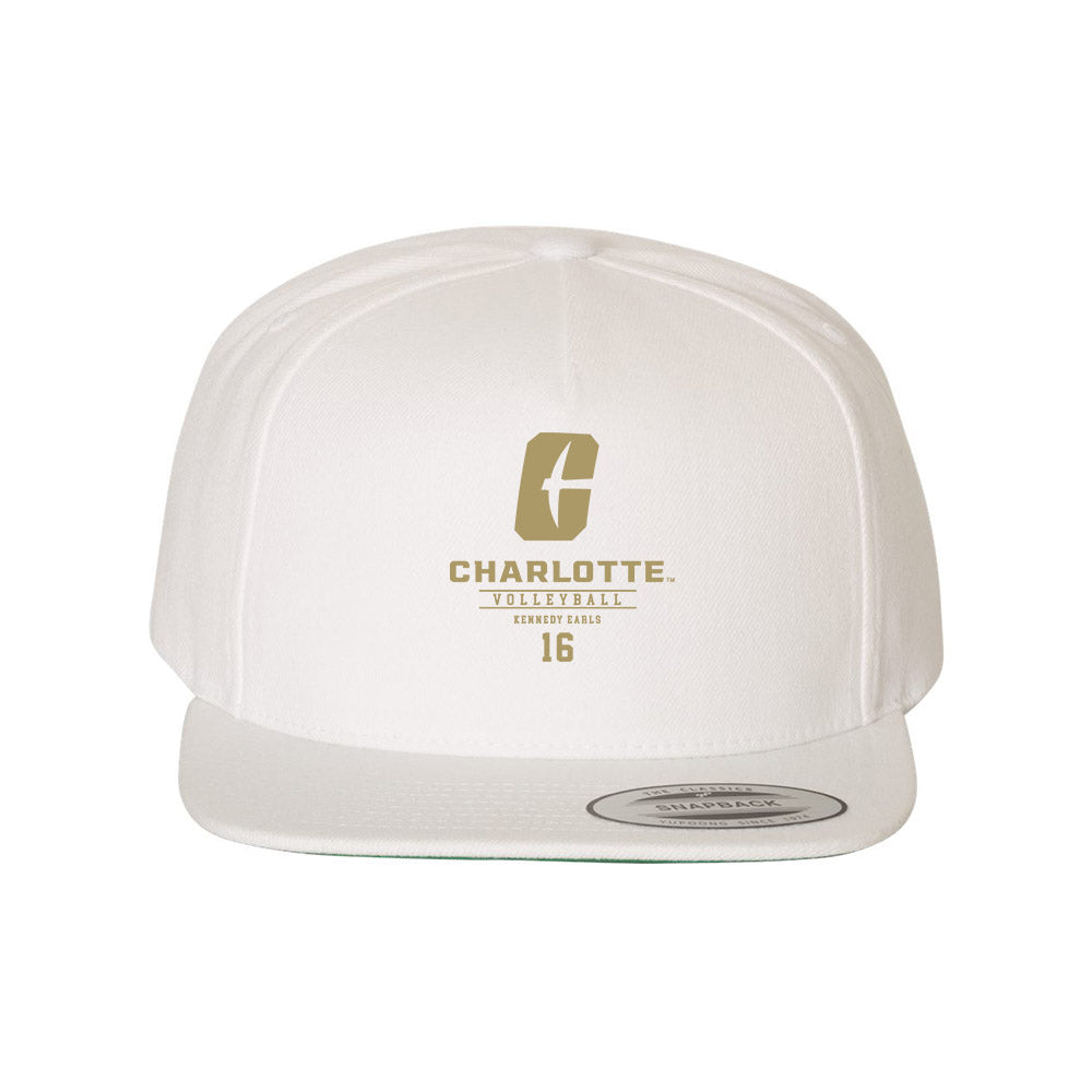 UNC Charlotte - NCAA Women's Volleyball : Kennedy Earls - Snapback Hat-0