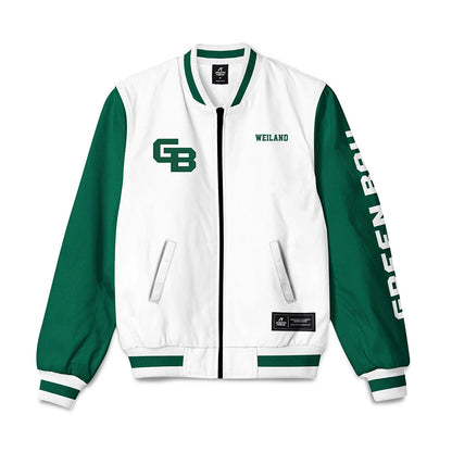 UW Green Bay - NCAA Men's Cross Country : Cameron Weiland - Bomber Jacket-0