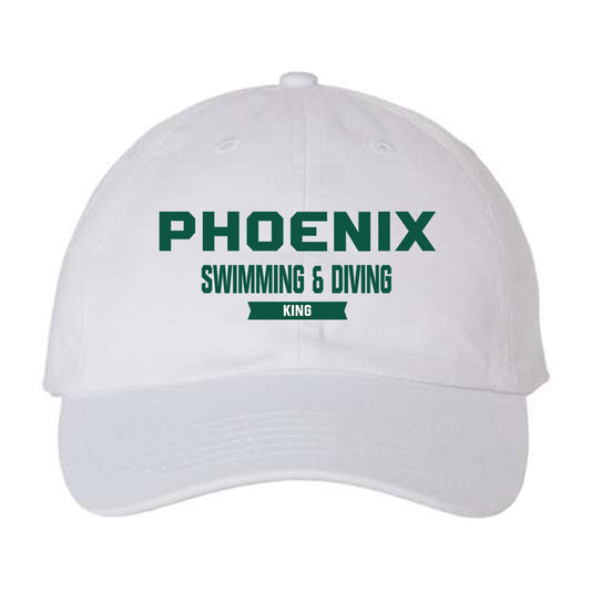 UW Green Bay - NCAA Men's Swimming & Diving : Zachariah King - Dad Hat-0