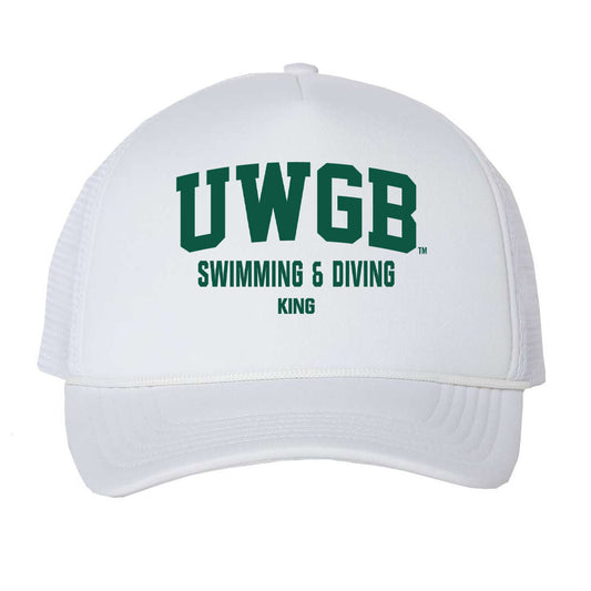 UW Green Bay - NCAA Men's Swimming & Diving : Zachariah King - Trucker Hat-0