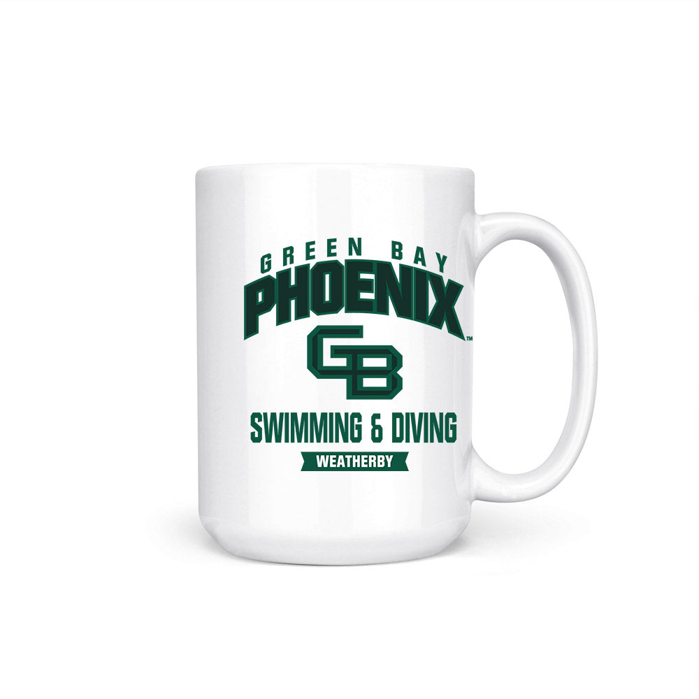 UW Green Bay - NCAA Women's Swimming & Diving : Laney Weatherby - Coffee Mug-0