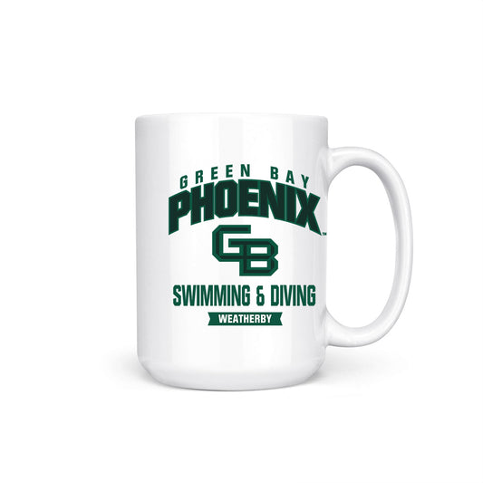UW Green Bay - NCAA Women's Swimming & Diving : Laney Weatherby - Coffee Mug-0