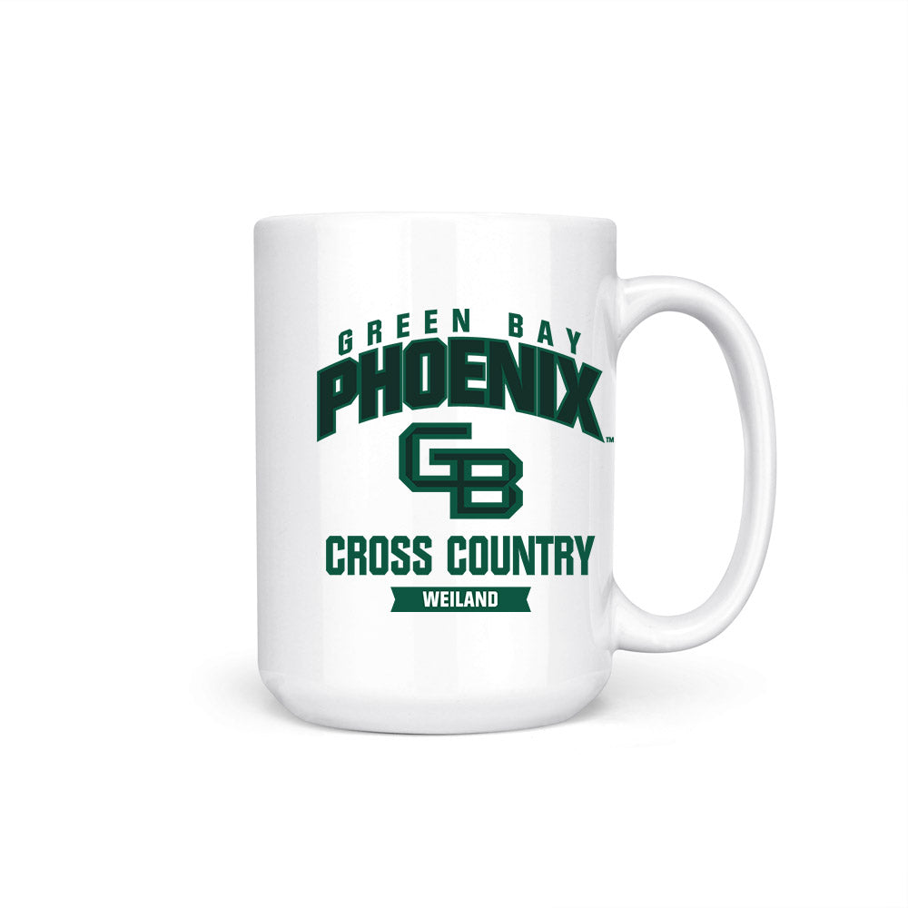 UW Green Bay - NCAA Men's Cross Country : Cameron Weiland - Coffee Mug-0