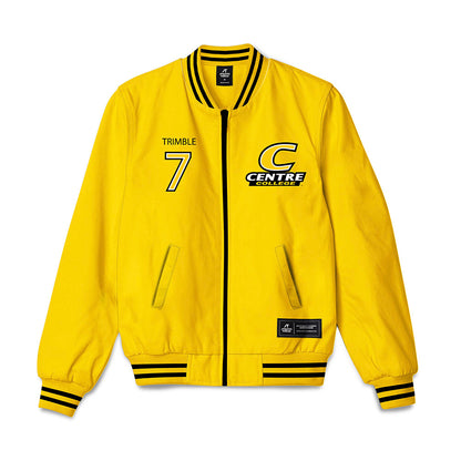 Centre College - NCAA Football : Mason Trimble - Bomber Jacket-0