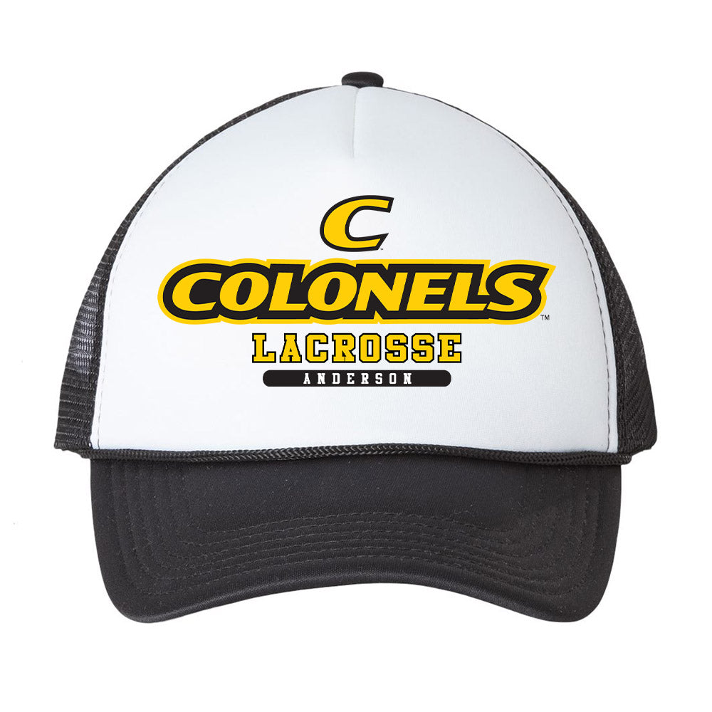 Centre College - NCAA Men's Lacrosse : Sims Anderson - Trucker Hat-0